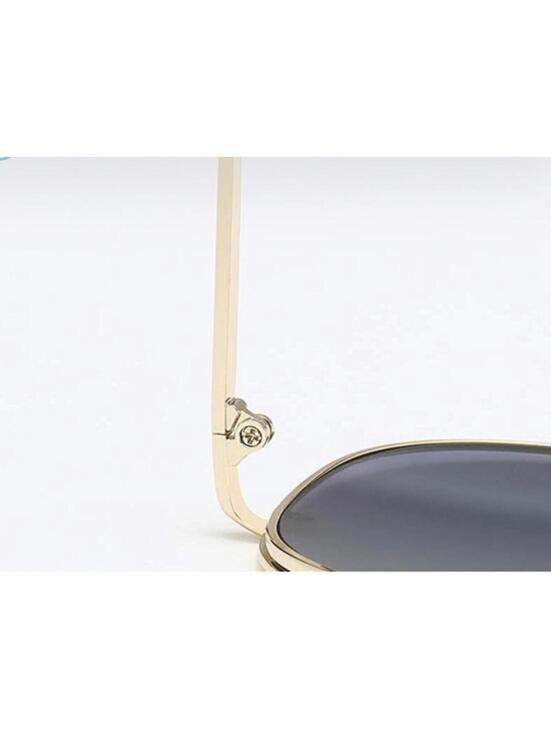 NEW QUAY AUSTRALIA DESI PERKINS SAHARA AVIATOR GOLD GRADIENT SUNGLASSES main image 7